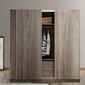 Modern MDF Sliding Door Wardrobe Closet Organizer for Bedroom & Hotel